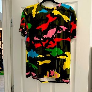 Bright rainbow camouflage tshirt